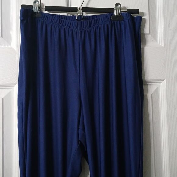 Slinky Brand navy blue  pull on business casual pants Sz P1X  NWOT - Picture 3 of 5